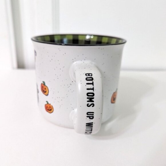 Cobwebs & Cauldron Bottoms Up Witches Large Stoneware Mug 16 oz - Picture 2 of 5